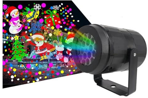 Projektionslampor, Jul DJ Party Lights Sta Light LED-ljus Inbyggd 16 mönster Inomhus