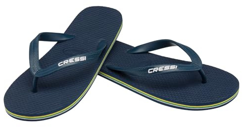 Cressi Beach Flip Flops, Ciabatte Infradito per Spiaggia e Piscina Unisex, Blu Navy/Blu, 43/44