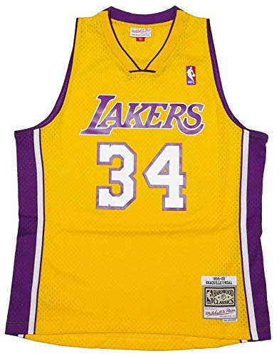 Mitchell & Ness NBA Los Angeles Lakers 1999-00 Shaquille O´Neal Trikot Herren gelb, S