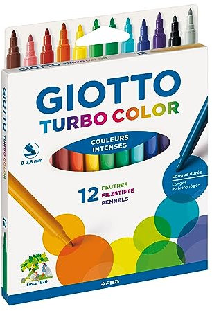 GIOTTO 0719 00 Turbo Color Faserschreiber, Mehrfarbig