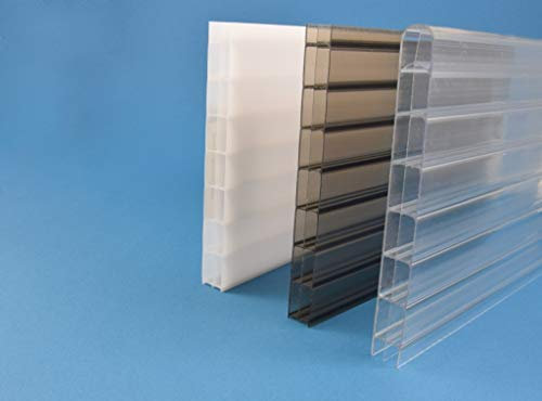 Stegplatte aus Polycarbonat |Doppelstegplatte| 16mm stark | Steg 3 Fach | klar 980mm x 4000mm