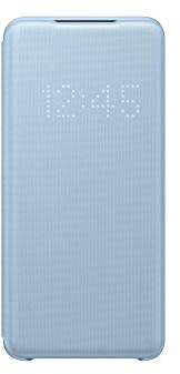 Samsung LED View Smartphone Cover EF-NG980 für Galaxy S20 | S20 5G Handy-Hülle, LED-Anzeige, Kartenhalterung, blau - 6.2 Zoll