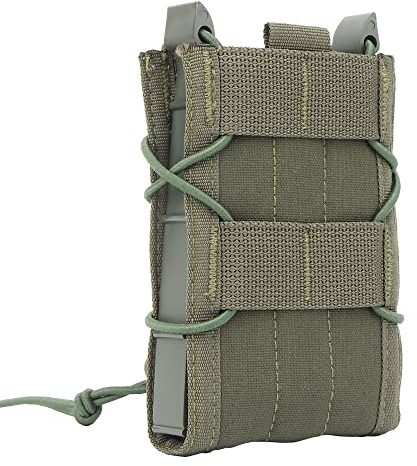 Tactical 5.56 Magazinbeutel Holster AK AR M4 AR15 Rifle Pistole Single MAG Bag MOLLE JAGNING SCHAFFEN MILITÄT Airsoft Paintball (Color : MG-49-RG, Size : M)