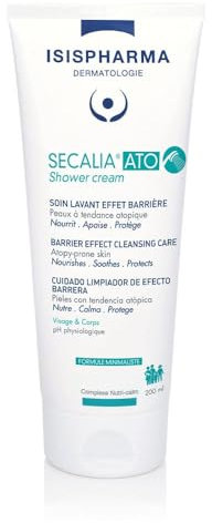 ISISPHARMA SECALIA - ATO Crema de ducha - Pieles secas y con tendencia atópica - Proporciona un efecto barrera desde la limpieza - Nutre, calma el picor y protege la piel - Fabricado en Francia