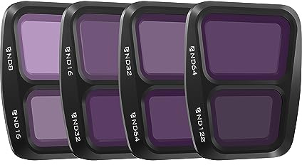 Freewell Split ND 4-Pack Filter Kit for Air 3 - ND8/ND16, ND16/ND32, ND32/ND64, and ND64/ND128 GimbalSafe Technology (NOT Compatible AIR 3S)