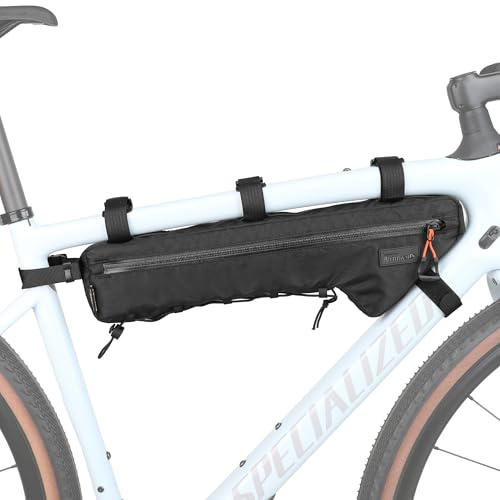 Rhinowalk Sacoche de vélo, sacoche de cadre de vélo, sacoche triangulaire étanche pour vélo, sacoche de vélo sous le tube, accessoire de vélo professionnel 2,4 l (L)