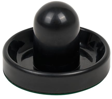 Sportime Airhockey Pusher Standard | Bruchfest, stoßfest, optimal gleitend | 1 Stück | Rot | Hartkunststoff mit Spezialfilz, 47 g, Höhe 3.5 mm