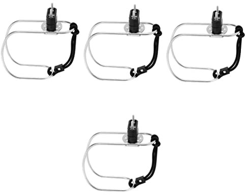 Yardwe 4 Piezas Soporte de de Vida Titulares Cinturones Piscina Perchero Inflable Accesorios para Soporte de Anillo de natación Soporte para aro Salvavidas Acero Inoxidable