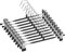 Mutsitaz 10 grucce per pantaloni in metallo, grucce per pantaloni, calze, gonne, 30 cm, con 2 clip antiscivolo