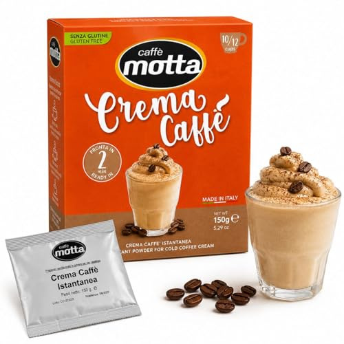 Crema Caffè Istantanea 150g – Preparato in Polvere per Crema Fredda al Caffè per 10/12 Tazzine – Pronta in 2 Minuti – Senza Glutine – Made in Italy