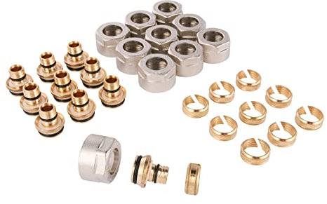 WIROFLEX | Klemmring-Adapter für Wiroflex-Rohr | 10er Set | Schraubsystem | Fitting | 3/4 A x 16 mm | Für Mehrschichtverbundrohr