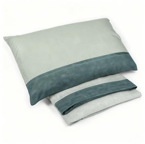 Bee Completo Lenzuola in Flanella MADE IN ITALY (Verde Lincoln, Martimoniale - 160/170x190 cm)