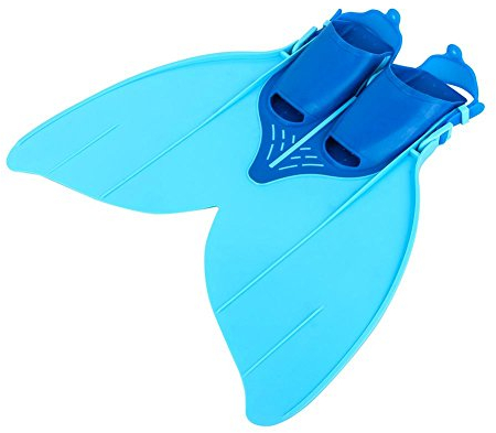 SOULONG Blau Jugend Kinder Mädchen Junge Tauchen Meerjungfrauen Schwänze Flossen Schwimmen Fit 34-40 （215mm-240mm）für 15-20-jährige Jugendliche