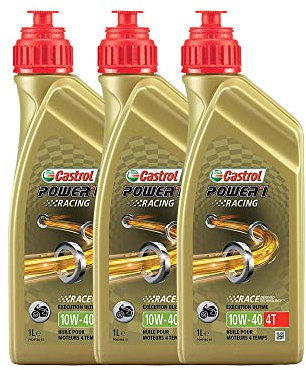 LUBRIALPHA - Olio Motore Sintetico 10W40 per Moto e Scooter | Alte Prestazioni | Race Derived Technology | Protezione Avanzata Motore | Confezione 3x1L