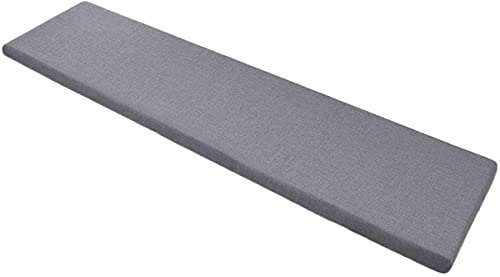 Cuscino spesso per panca a 2 o 3 posti, per interni ed esterni, 100/120/150 cm, cuscino per panca lunga, per sala da pranzo e patio, dondolo (60 x 30 cm, grigio scuro)