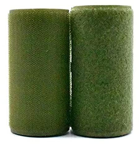 DTKJ Ruban auto-agrippant à coudre 10 cm sans adhésif en nylon, vert militaire