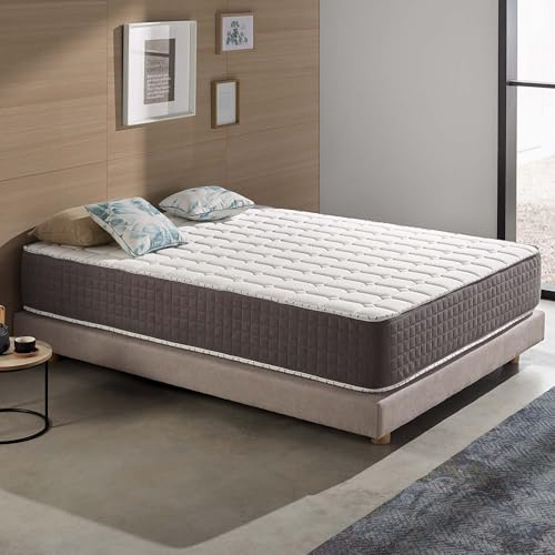 NATURALEX - ExtraFresh - Matelas 140x190 Noyau Hybride - Épais 30 cm | Ressorts Ensachés + Mousse Haute Densité - Accueil Blue Latex - Soutien Mi-Ferme - Couchage Indépendant - Réversible