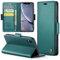 Rerzoiro Handyhülle für iPhone XR Hülle, Premium PU Lederhülle Klappbar Flip Case [RFID Blocker] Tasche Magnet Kartenfach Klapphülle Schutzhülle für Apple iPhone XR, Türkis