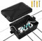 Large Weatherproof Electrical Box Outdoor Extension Lead with 7 Cable Entry For Outdoor Electric Plug Christmas Lights And Camping Socket 8.8X13.4X6.2Inch Waterproof Dry Box For Electrics Outside