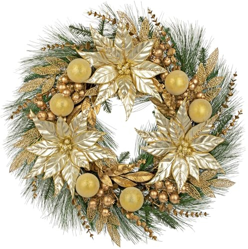Arborus Corona natalizia per l'Avvento, 60 cm, corona di Natale, ghirlanda da parete, ghirlanda da tavolo, decorazione natalizia, porta d'ingresso, tavolo, soggiorno, camera da letto, corridoio, casa