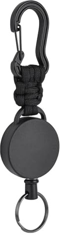 sodeber Llavero de Escalada Mochila Hebilla Cuerda retráctil Mosquetón Llavero Paracord Trenzado para Hombres y Mujeres Llaveros de Paracord Resistentes Equipo de Escalada Aire Porta Llaves portátil