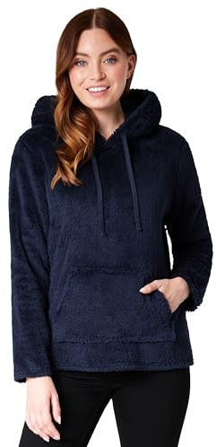 CityComfort Sudadera con Capucha de Felpa Extra Suave para Mujer - Jersey en Tallas S-XL - Regalos Navidad (Azul Marino, XL)