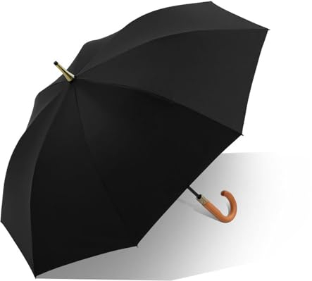 SYALEO Stockschirm Automatisch öffnender Golfschirm mit klassischem J-Hakengriff, übergroßer, wasserabweisender Regenschirm, Outdoor-Stockschirm für Reisen, Wandern Langschirm