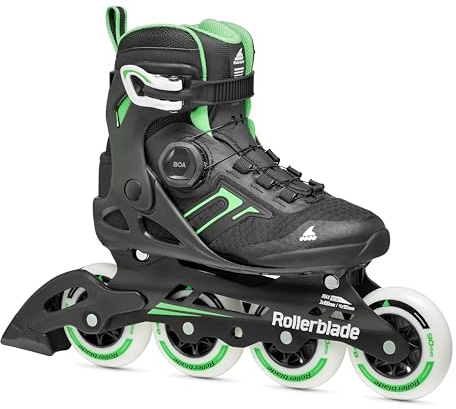 Rollerblade Macroblade 90 BOA Women's Adult Fitness Inline Skate, Black and Mint