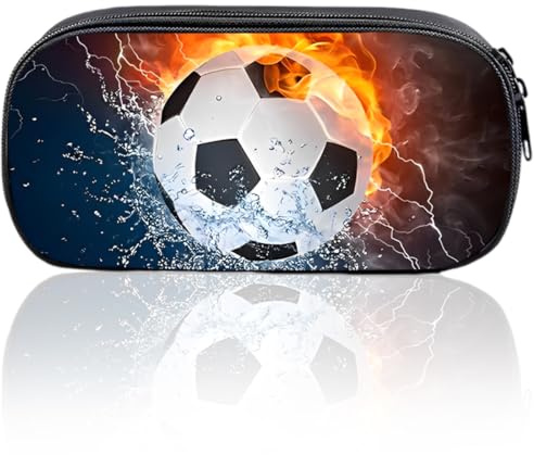 XYTAHDM Trousse Scolaire, Trousse Scolaire Garcon, Trousse Football, Trousse Crayon, Grande capacité étui à Crayons, pour Enfants, garçons, Filles, étudiants