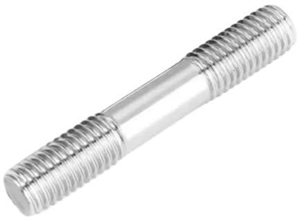 KSeSii 1-10 piezas de varilla roscada de doble extremo M3 M4 M5 M6 M8 M10 M12 M16 304 pernos prisioneros de acero inoxidable Varilla dentada Pernos prisioneros sin cabeza(M12-1pcs,30mm)