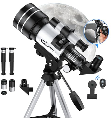 Teleskop für Anfänger Kinder, 70mm Öffnung 400mm Refraktor Teleskope für Astronomie Anfänger, Tragbare Reise Teleskop Astronomie Geschenke