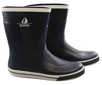 12skipper Kolumbus Stivali da vela unisex blu navy, Blu mare, 40 EU