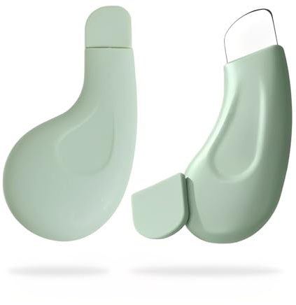 YUPZAR 2 Pièces Outil pour Enlever les Points Noirs, pour le Nez Grattoir pour Points Noirs Spatule pour le Visage Nettoyage Profondeur Extracteur de Pores Doux et Sûr pour la Peau et le Nez (Vert)