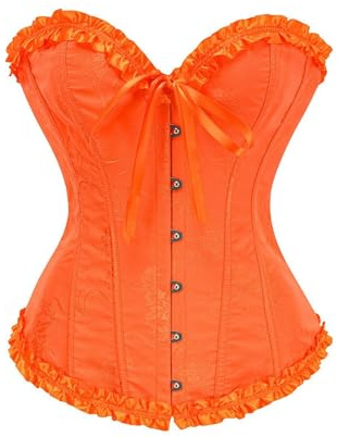 Generisch Bustier Corsetto Top da donna a tutto il seno, corsetto con lacci, modellante della vita, lingerie da donna, corsetto sotto il seno, corsetto modellante per pancia, taglie forti, Colore