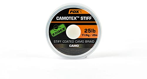 Fox Camotex Stiff Coated Camo Braid 20m - Vorfachmaterial, Tragkraft:20lbs/9.1kg