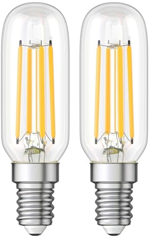 ledscom.de 2 pezzi E14 lampadina LED, T25, bianco caldo (2900 K), 4,2 W, 507lm
