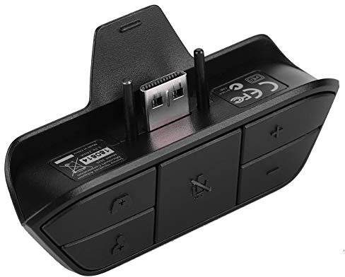 Annadue Xbox One Headset Adapter, Dust-proof with Game Control & Stereo Sound Synchronization. Black
