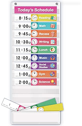 EAMAY Tableau de poche pour emploi du temps quotidien (blanc)