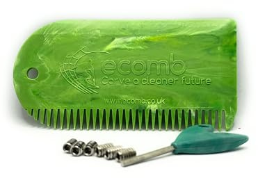 ecomb Eco FCS/Future Fin Key, Surfboard Wax Comb Bundle Made from 100% Marine Waste Plastic in Devon, Xmas Gift