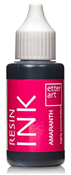 Etter Art hochwertige RESIN Farbe für Kunstharze I Färben Sie Ihr Epoxidharz mit unseren Inks I Hohe Pigmentierung & keinen Braunstich mit unseren Farben I Für eine sehr große Farbbrillianz I Amaranth