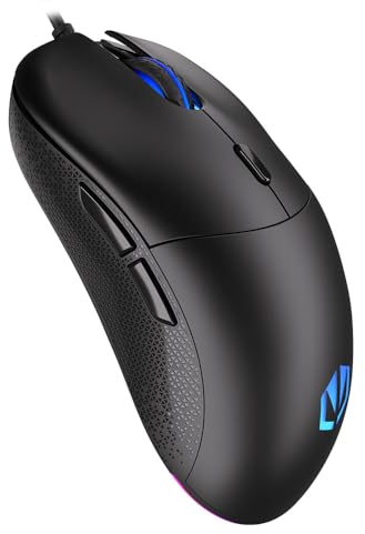 ENDORFY Gem, Mouse da Gaming Leggero (67 g), sensore PixArt PMW3325, 8000 DPI, Switch Kailh GM 4.0, 6 Tasti programmabili, Pad in PTFE, EY6A006