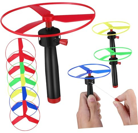 TOYANDONA 1 Jeu Soucoupe Volante en câble Plastique ovni Jouets soucoupes Volantes Jouet Disque Volant Les Jouets d'enfants Jouets de garçons Jouet pour Enfants Jouets de Disque Volant 10cm