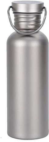Bottiglia in titanio – Borraccia termica per bicicletta, in titanio, a prova di perdite, isolata sottovuoto, bottiglia termica riutilizzabile per escursioni e campeggio (500/600/750 ml)