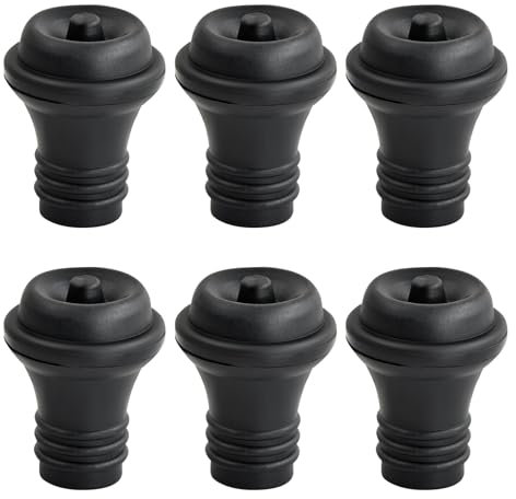 volumoon 6 tappi sottovuoto, tappi per pompe di vino, set di fermaporta riutilizzabili, tappi per bottiglie, tappi per bottiglie, tappo in silicone per bottiglie