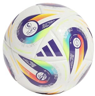 adidas Unisex Womens Euros 2025 Official Football, White/Pantone/Pantone/Lucid Lemon, 5