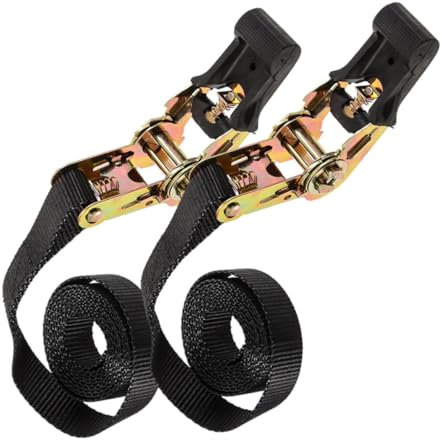 SWOOMEY 2piezas Cinta De Sujeción De Cinchas Ajustables Mecanismo De Trinquete para Asegurar Carga Camiones y Kayaks