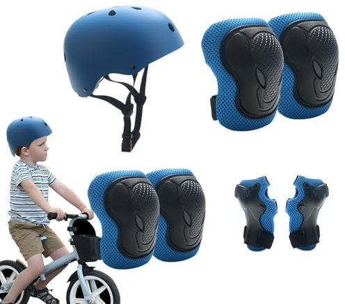 Justerbar barnhjälm, barncyklar hjälmuppsättning - Lätt handledsvakter | Justerbara remmar skateboard säkra för barn pojkar flickor
