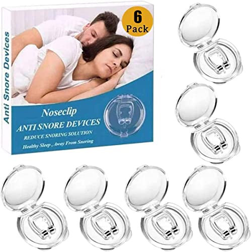 Anti Ronflement Dilatateur Nasal, 6 PCS Silicone Magnétique Clip Nasal Pince Ronflement Réutilisable Prévenir l'apnée intermittente,améliorer la qualité du sommeil, empêcher le ronflement