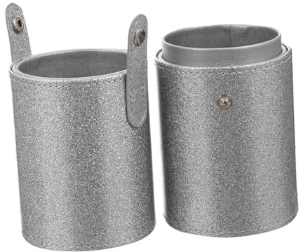 NIYANGLE Boîte De Rangement Pu Pour Pinceaux De Maquillage Contenant à Cosmétiques Portable Seau De Voyage Pour Pinceaux Cosmétiques