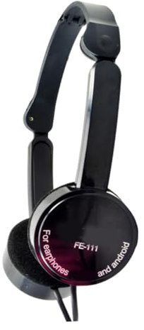 WATERBELINE Cuffie sovrauricolari pieghevoli con isolamento acustico con cavo, cuffie stereo con microfono, per adulti e ragazzi, 3,5 mm